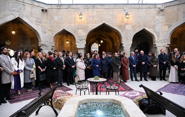 Buxara karvansarasının əsaslı bərpa və konservasiya işlərindən sonra açılışı olub