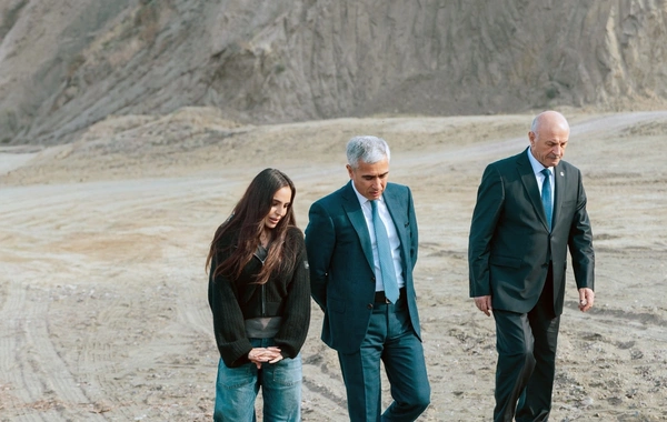 Leyla Əliyeva Mingəçevirdə ekoloji aksiyalarda iştirak edib