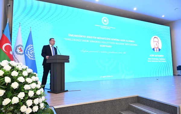 Ümumdünya Əməyin Mühafizəsi Gününə həsr olunmuş konfrans keçirilib