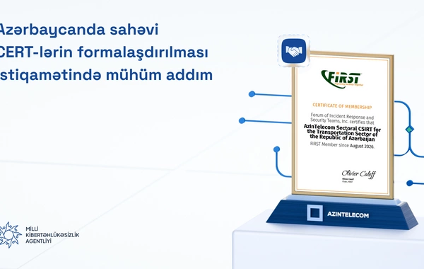 Azərbaycanda sahəvi CERT-lərin formalaşdırılması istiqamətində mühüm addım atılıb