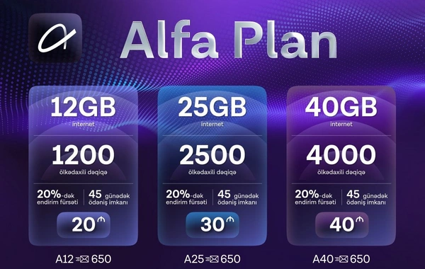 Azercell yeni nəsil "Alfa Plan" tariflərini təqdim edir