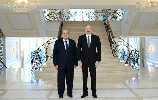 Президент Ильхам Алиев принял председателя Сената Египта