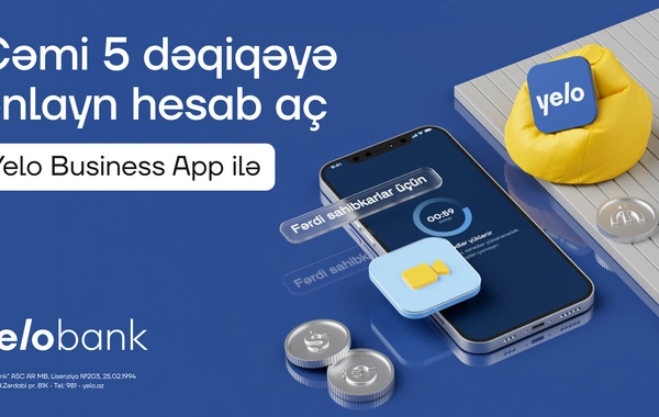 Yelo Bank-dan fərdi sahibkarlar üçün onlayn imkan!