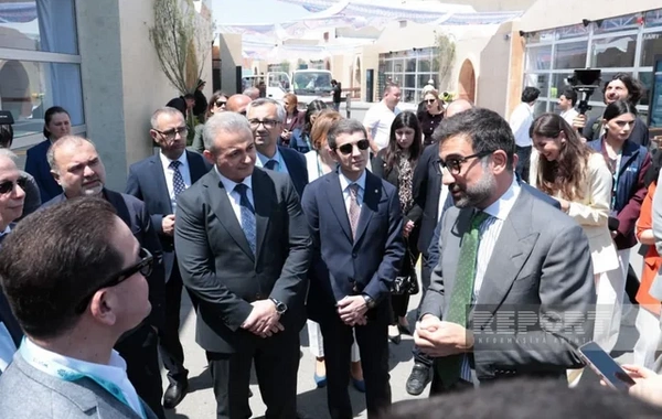 Media nümayəndələri Bakı Olimpiya Stadionunda WUF13-lə bağlı görülən işlərlə tanış olublar