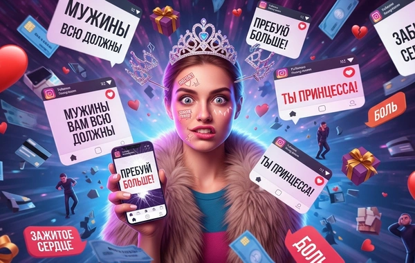 Instagram учит женщин "мужчины вам всё должны" - Но к чему это приводит?
