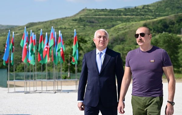 Laçında Hoçaz çayının üzərində yerləşən su elektrik stansiyalarının açılışı olub