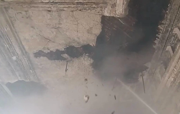 Bakının mərkəzindəki YANĞIN SÖNDÜRÜLDÜ