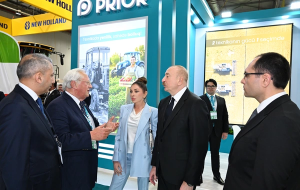 İlham Əliyev 19-cu "Caspian Agro Week" və 31-ci "InterFood Azerbaijan" sərgiləri ilə tanış olub