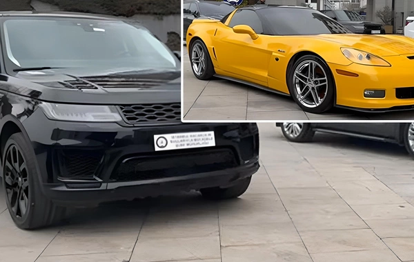 İstanbul Polis İdarəsinin qarşısında LÜKS AVTOMOBİL KOLLEKSİYASI