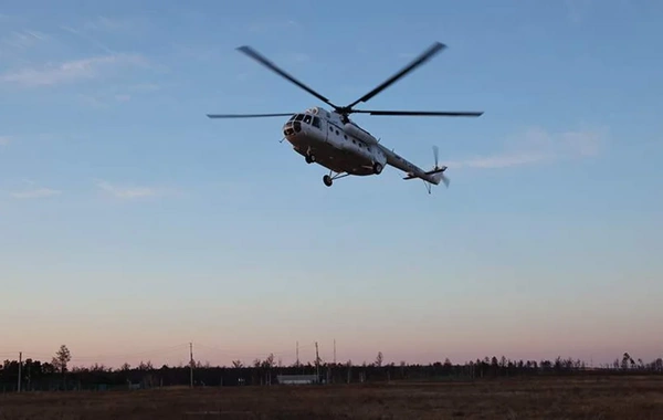Rusiyada helikopterin sərt enişi zamanı 10 nəfər yaralanıb