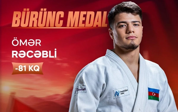 Böyük Dəbilqə: Ömər Rəcəbli bürünc medal qazanıb