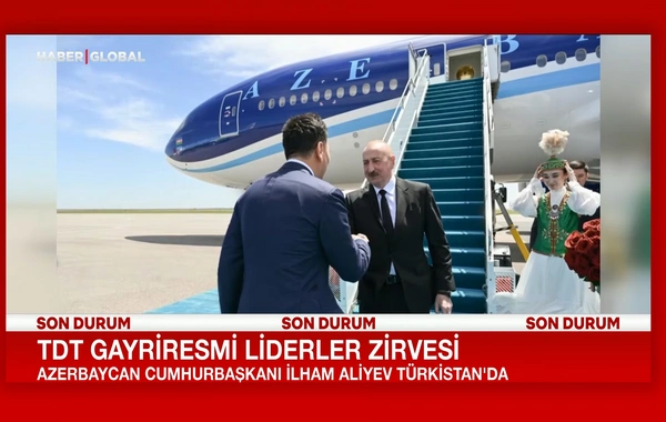 Haber Global: Azərbaycan Prezidenti İlham Əliyev Türküstanda