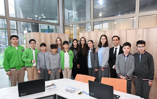 Leyla Əliyeva və Alyona Əliyeva Qubada internat tipli ümumtəhsil məktəbini və STEAM mərkəzini ziyarət ediblər