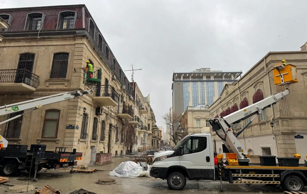 BŞİH: İslam Səfərli küçəsində abadlıq-quruculuq işləri davam etdirilir