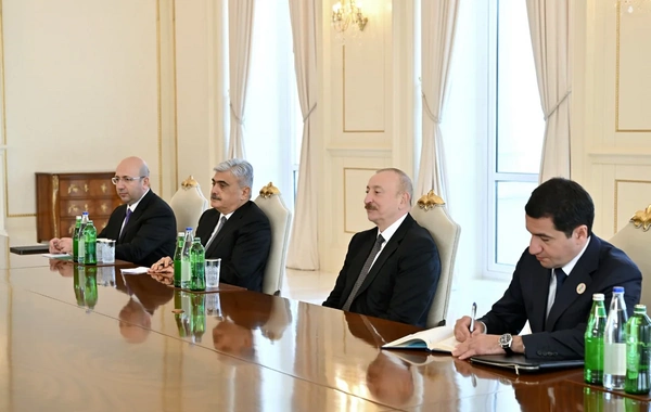 İlham Əliyev Belarus Milli Assambleyası Nümayəndələr Palatasının sədrini qəbul edib