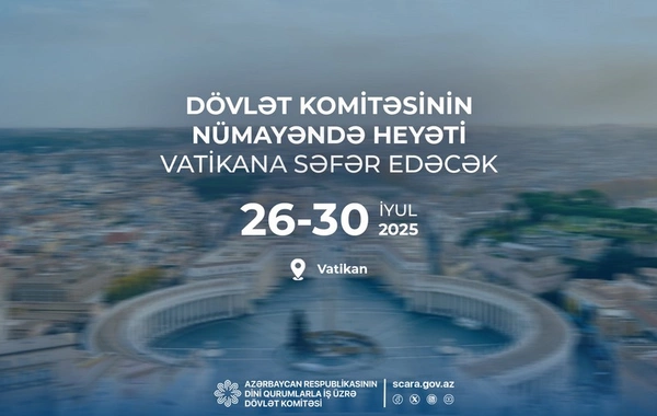 Ramin Məmmədov Müqəddəs Taxt-Tacın Dinlərarası Dialoq üzrə Dikasteriyası ilə memorandum imzalayacaq