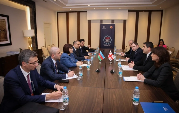 Sahibə Qafarovaya Gürcüstan Parlamentinin Fəxri medalı təqdim edilib