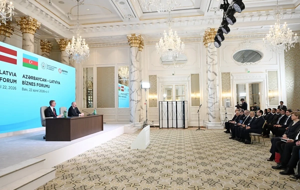 An Azerbaijani-Latvian business forum was held in Baku