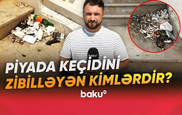 Buzovnada piyada keçidi baxımsız vəziyyətdə: Sakinlər təngə gəldilər