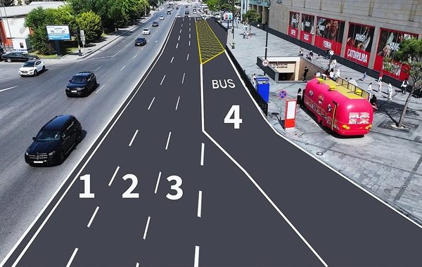 Bakının bir küçəsində YENİLİK - Hərəkət zolaqlarının sayı artırılır