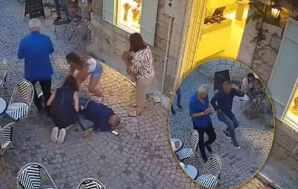 İzmirdə küçədə iş adamına silahlı hücum - ANBAAN GÖRÜNTÜ