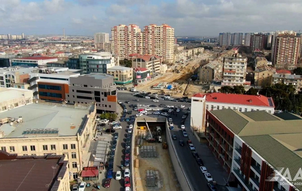 Bakıda yeni avtomobil yolunun tikintisi davam etdirilir
