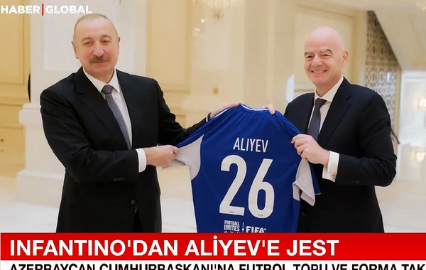 Haber Global İlham Əliyevlə Canni İnfantinonun görüşündən reportaj hazırladı