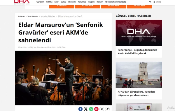 Türkiyə mətbuatı Eldar Mansurovdan yazdı