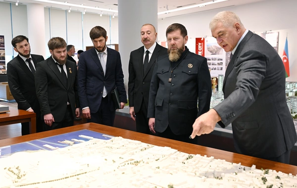 Prezident İlham Əliyev və Rusiyanın Çeçenistan Respublikasının başçısı "Bakı Ağ Şəhər"də olublar