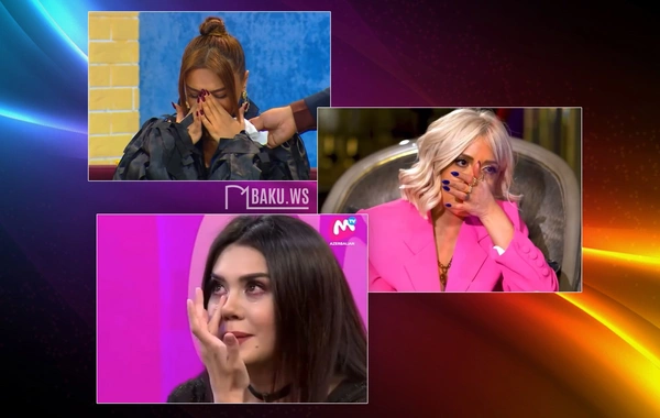 Efirdə təsirli anlar yaşayan MƏŞHURLAR
