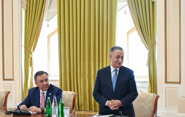 Prezident İlham Əliyev TDT-yə üzv ölkələrin təhlükəsizlik üzrə rəhbər şəxslərini qəbul edib