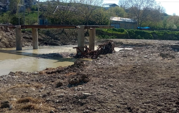 Şabranda güclü yağış fəsadlara səbəb olub
