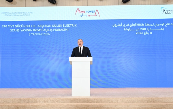 Bakıda "Xızı-Abşeron" Külək Elektrik Stansiyasının rəsmi açılış mərasimi keçirilib