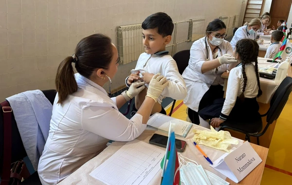 Səhiyyə Nazirliyi Xankəndidə uşaqlar üçün tibbi aksiya keçirdi