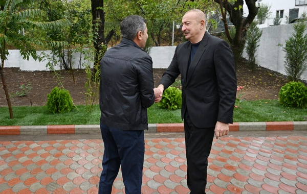 Prezident İlham Əliyev Xocavənd rayonunun Hadrut qəsəbəsində olub