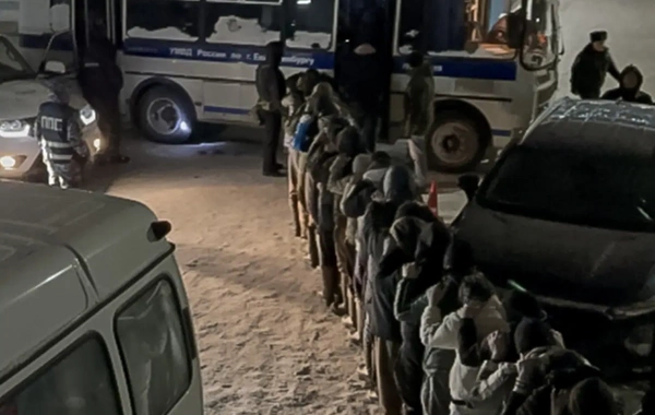 Rusiyada polis reydi: 81 miqrant saxlanıldı