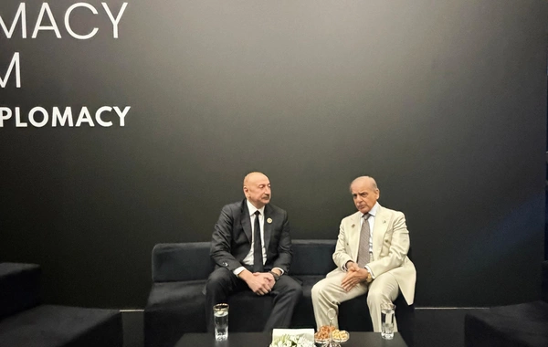 Ilham Aliyev met with Shehbaz Sharif within the framework of the Antalya Diplomacy Forum