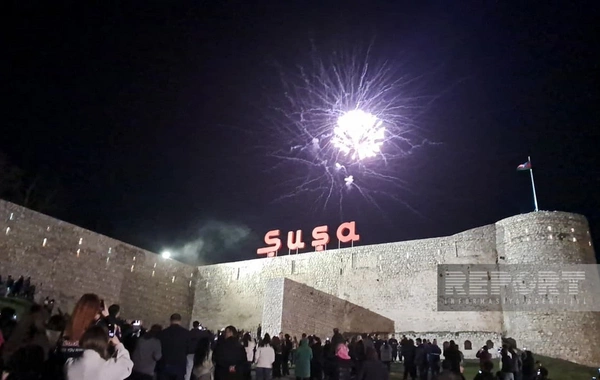 Şuşada 8 Noyabr - Zəfər Günü münasibətilə atəşfəşanlıq olub