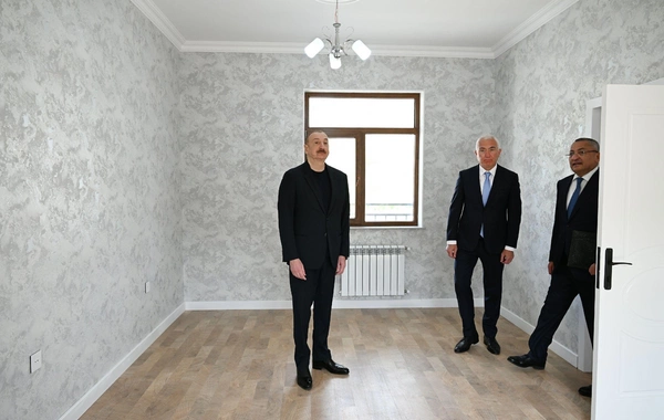 Prezident İlham Əliyev Laçın rayonunun Bəylik kəndinin açılışında iştirak edib
