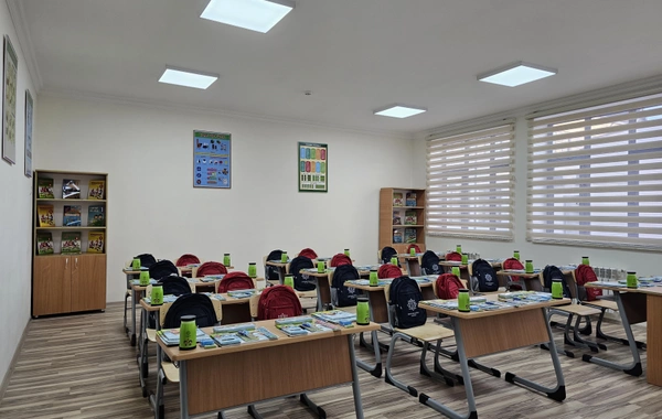 Prezident İlham Əliyev Şamaxı Avropa liseyinin yeni binasının açılışında iştirak edib