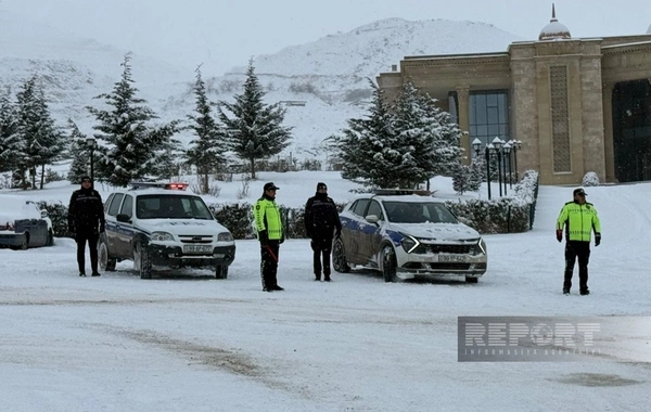 Havaya görə qərb bölgəsində avtomobil yollarında hərəkət çətinləşib