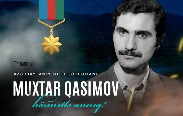 Milli Qəhrəman Muxtar Qasımovun şəhidliyindən 34 il ötür