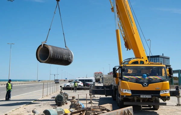 Pirşağıda iri kanalizasiya layihəsi icra olunur