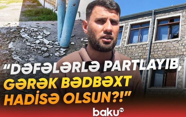 Göyçayda məktəb binası acınacaqlı durumdadır: Övladlarımız hər an təhlükədədir