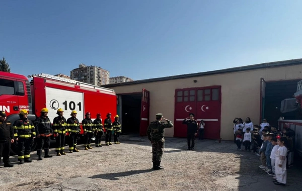 FHN-in Dövlət Yanğından Mühafizə Xidməti növbəti "açıq qapı günü" tədbirləri keçirib