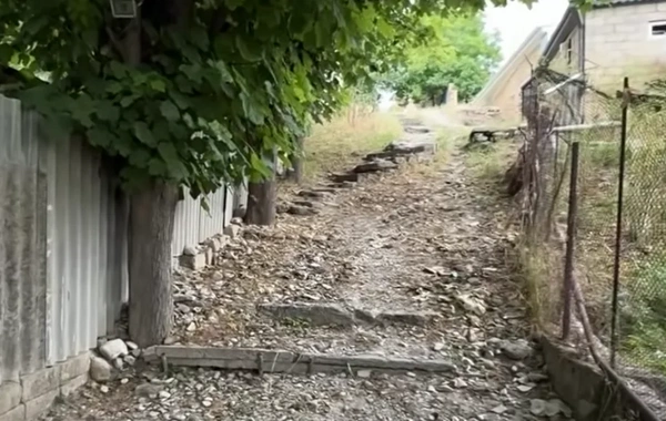 Şamaxı sakinləri çətin vəziyyətdə: Yol bərbad gündədir