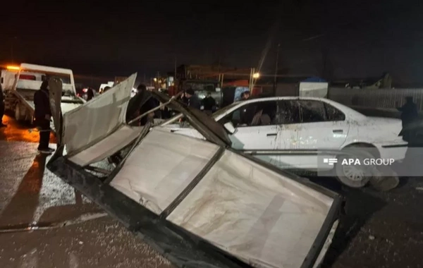 Bakıda zəncirvari qəza, dörd avtomobil toqquşdu