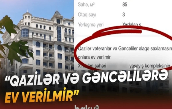 Kirayə mənzil elanındakı ayrı-seçkilik sakinlərin narazılığına səbəb oldu