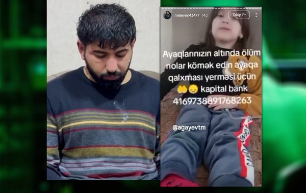 Saxta hesabla xəstə uşağı paylaşıb 10.000 manat pul yığdılar - 23 yaşlı oğlan saxlanıldı