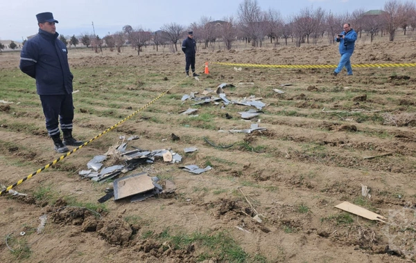 Naxçıvanda məktəb yaxınlığına düşən dronun qalıqları